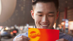 Photo: Man with ticket