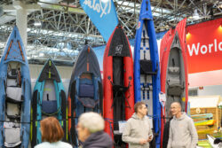 Canoes in hall 14 at the World of Paddling | Copyright © Messe Düsseldorf®168网澳洲幸运5彩票官网 | C. Tillmann