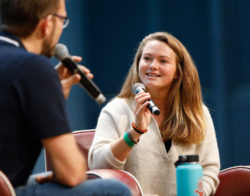 SUP Wave Masters winner Fiona Wylde at boot Düsseldorf / (c) MD / CTillmann