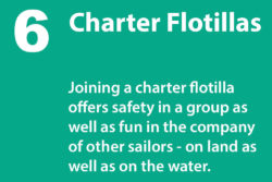 Grafik: © boot.de / A charter holiday in a flotilla offers safety as well as fun in a group