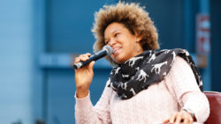 Women Windsurfing champion Sarah-Quita Offringa at boot Düsseldorf / (c) MD / CTillmann