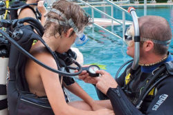 Diving instructors and diving students in the diving course / Foto: TCCC / web