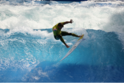 Surfer on the wave | Copyright © Rheinriff