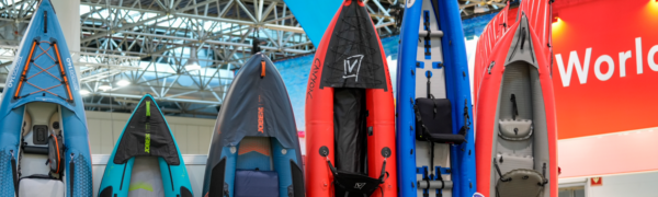 Canoes at the World of Paddling | Copyright © Messe Düsseldorf | C. Tillmann